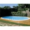 Piscine Enterrée Acier Ovale 5.00mx3.00m - H 1.50m - Filtration 8m3/h