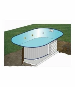 Piscine Enterrée Ovale 8.00mx4.00m - Hauteur 1.50m - Filtration 10m3/h -Accessoires De Piscine Soldes piscine enterree ovale 8 00mx4 00m hauteur 1 50m filtration 10m3h 5