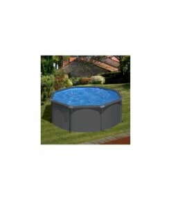 Piscine Hors Sol Acier Anthracite Louko -Ronde D. 3.00m - H 1.20m