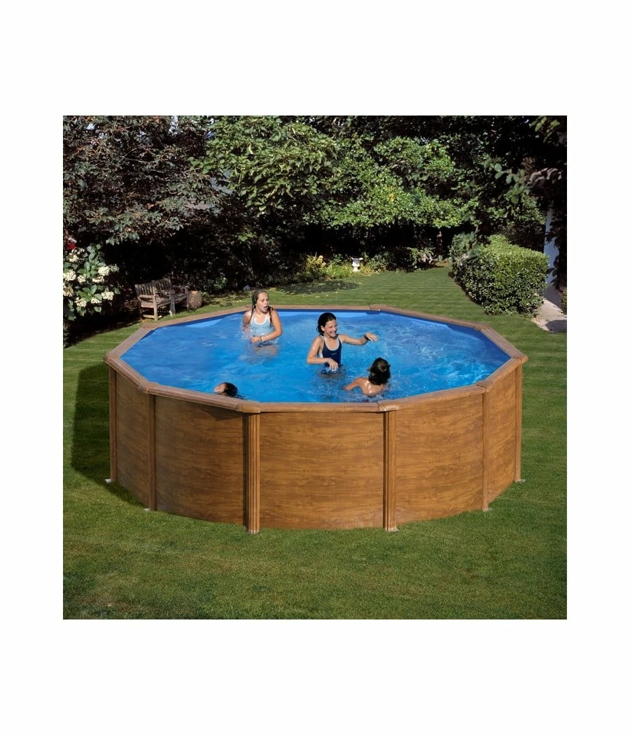 Piscine Hors Sol Acier Aspect Bois Alto Eco-Ronde Diam 3.50m - H 1.20m 3 Piscine Hors Sol Acier Aspect Bois Alto Eco-Ronde Diam 3.50m - H 1.20m