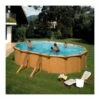 Piscine Hors Sol Acier Aspect Bois Alto -Ovale 6.10mx3.75m-H 1.32m