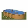 Piscine Hors Sol Acier Aspect Bois Alto -Ovale 7.30m X 3.75m - H 1.32m