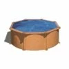 Piscine Hors Sol Acier Aspect Bois Piscineo Alto Diam 3.50m H 1.32m