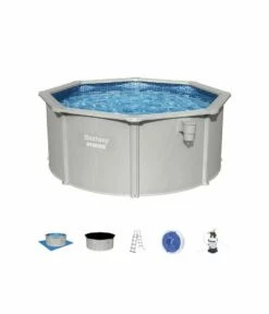 Piscine Hors Sol Hydrium Dia 3.00m Hauteur 1.20m + Filtre Sable -Accessoires De Piscine Soldes piscine hors sol hydrium dia 3 00m hauteur 1 20m filtre sable 4