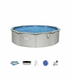 Piscine Hors Sol Hydrium Dia 4.60m Hauteur 1.20m + Filtre Sable 11 Piscine Hors Sol Hydrium Dia 4.60m Hauteur 1.20m + Filtre Sable -Accessoires De Piscine Soldes piscine hors sol hydrium dia 4 60m hauteur 1 20m filtre sable 3