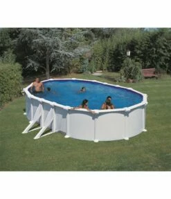 Piscine Hors Sol Ovale Acier Piscineo Start - 6.10m X 3.75m - H 1.20m