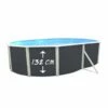 Piscine Hors Sol Ovale Anthracite PRESTIGE 7.30m X 3.66m X H1.32m 1 Piscine Hors Sol Ovale Anthracite PRESTIGE 7.30m X 3.66m X H1.32m -Accessoires De Piscine Soldes piscine hors sol ovale anthracite prestige 7 30m x 3 66 m h1 32m