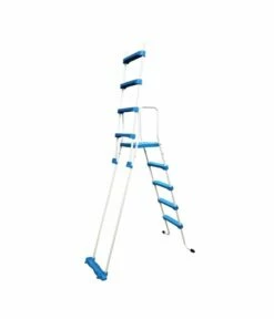 Piscine Hors Sol Ovale Anthracite PRESTIGE 7.30m X 3.66m X H1.32m + échelle De Sécurité -Accessoires De Piscine Soldes piscine hors sol ovale anthracite prestige 7 30m x 3 66 m h1 32m echelle securite 2