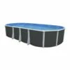 Piscine Hors Sol Ovale Ibiza Anthracite 7.30m X 3.66m H1.32m + échelle Haute -Accessoires De Piscine Soldes piscine hors sol ovale ibiza anthracite 7 30m x 3 66m h1 32m echelle haute