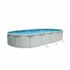 Piscine Hors Sol Ovale Mallorca 7.30m X 3.66m H1.20m + Tapis Et Bâche été