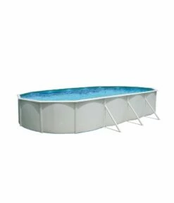 Piscine Hors Sol Ovale Mallorca 7.30m X 3.66m H1.20m + Tapis Et Bâche été