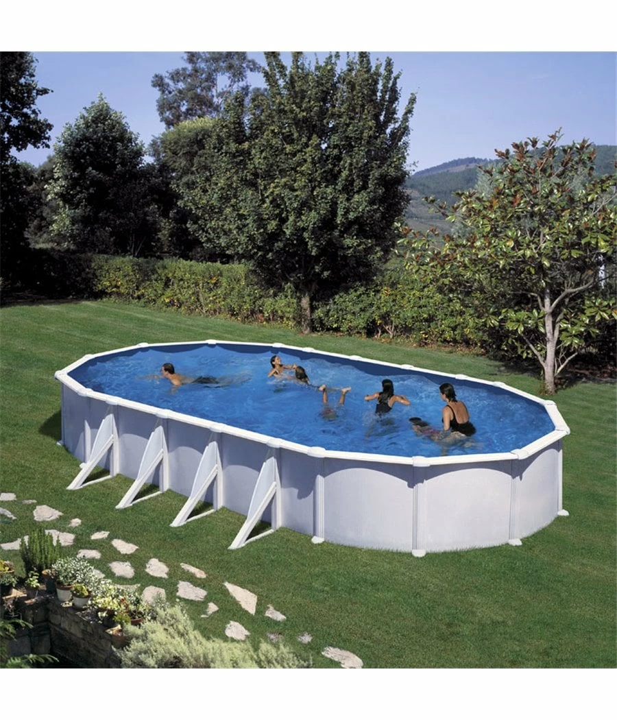 Piscine Hors Sol Ovale Piscineo Start Top - 10.00m X 5.50m - H 1.32m 3 Piscine Hors Sol Ovale Piscineo Start Top - 10.00m X 5.50m - H 1.32m