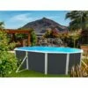 Piscine Hors Sol Ovale Prestige Anthracite 6.40m X 3.66m H1.20m