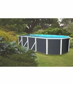 Piscine Hors Sol Ovale Prestige Anthracite 7.30m X 3.66m H1.20m