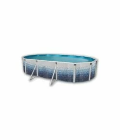 Piscine Hors Sol Ovale Trencadisc 6.40m X 3.66m H1.20m