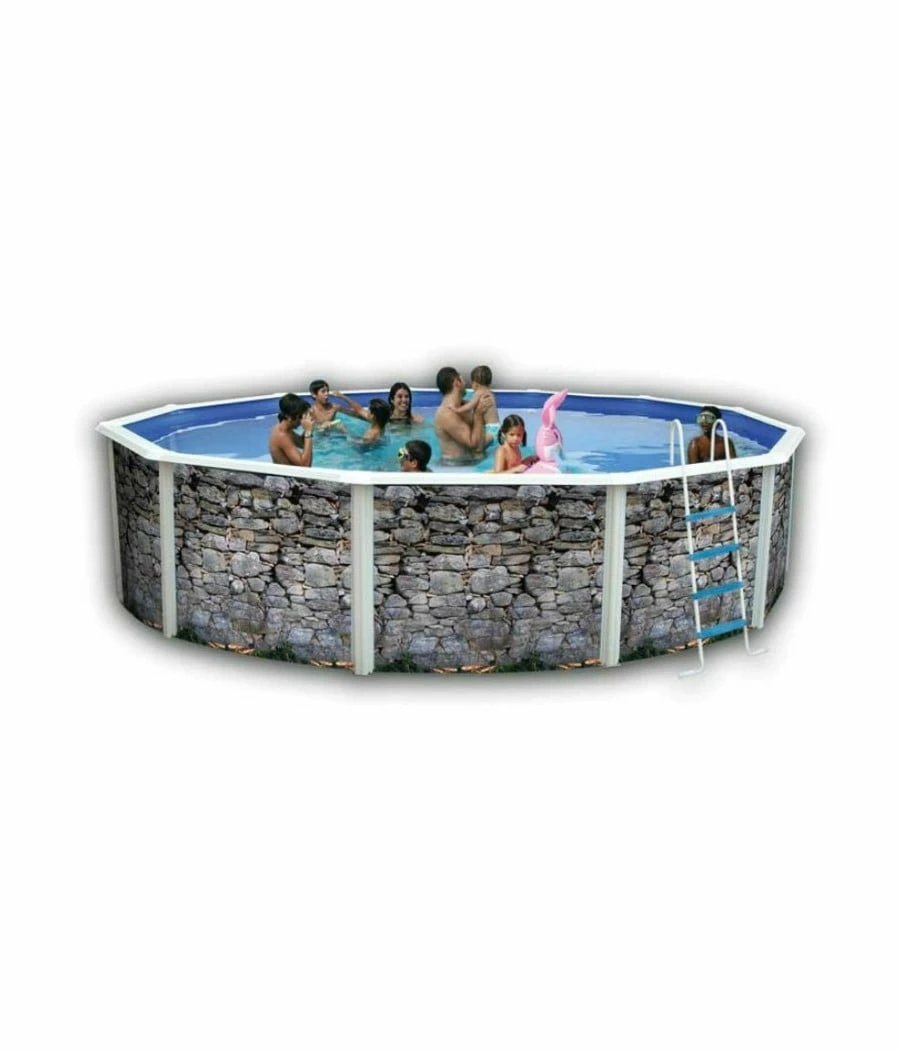 Piscine Hors Sol Ronde Piedra D 3.50m H1.20m 3 Piscine Hors Sol Ronde Piedra D 3.50m H1.20m
