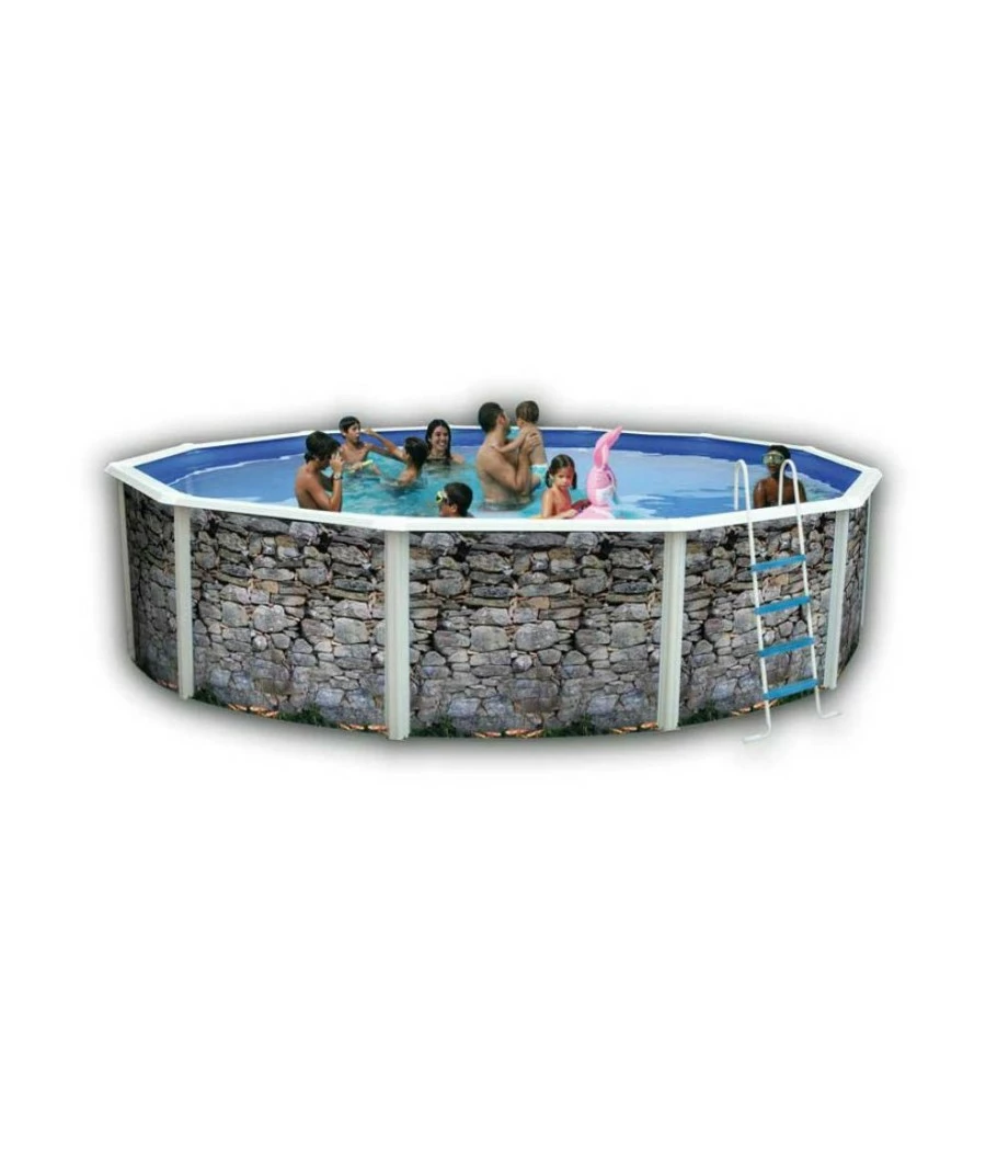 Piscine Hors Sol Ronde Piedra D 6.40m H1.20m 3 Piscine Hors Sol Ronde Piedra D 6.40m H1.20m