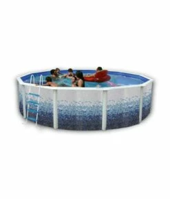 Piscine Hors Sol Ronde Trencadisc D 6.40m H1.20m