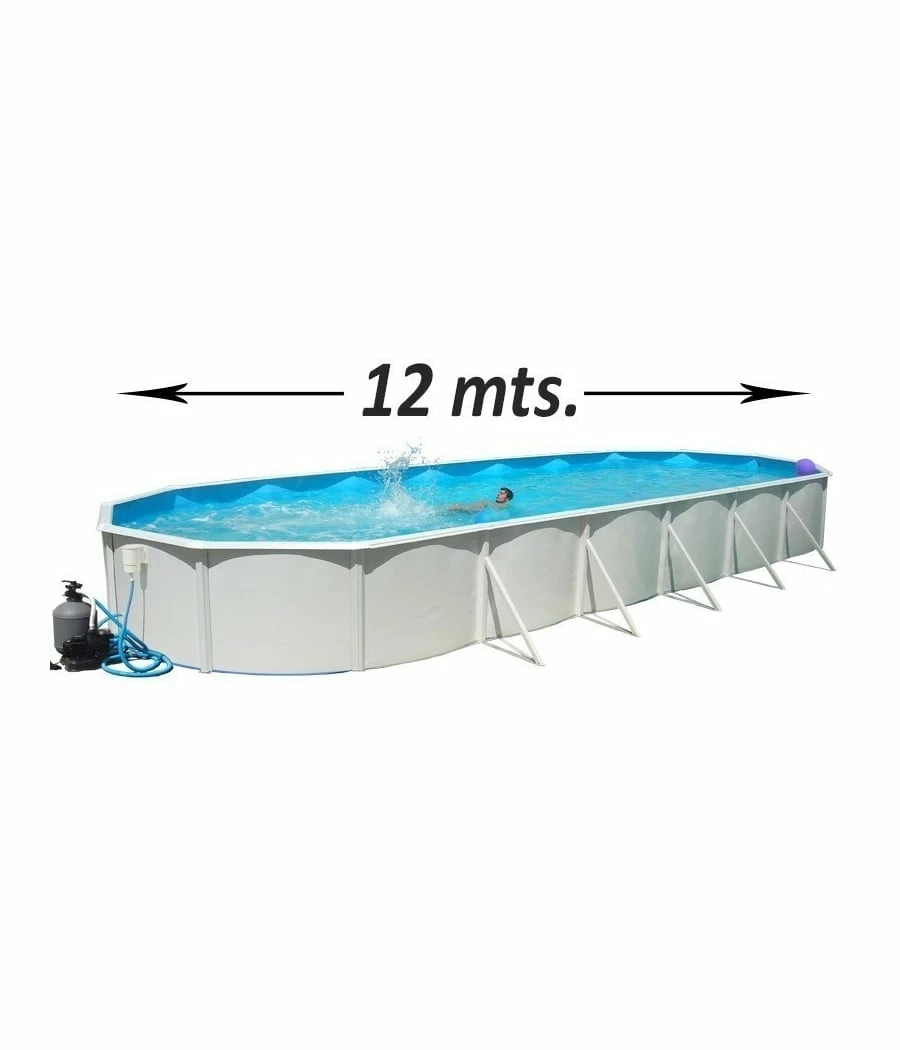 Piscine Mallorca 12.00x4.57x1.20m Avec Tapis De Sol Et Bâche été 3 Piscine Mallorca 12.00x4.57x1.20m Avec Tapis De Sol Et Bâche été