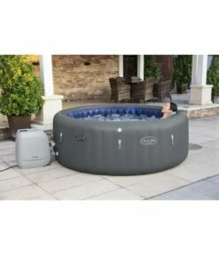 Spa Gonflable Lay-Z SANTORINI - 5 à 7 Places -Accessoires De Piscine Soldes spa gonflable lay z santorini 5 a 7 places 1
